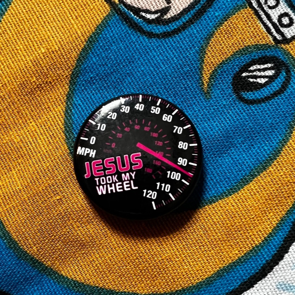 ✨"Jesus Took My Wheel" Enamel Pin ✨